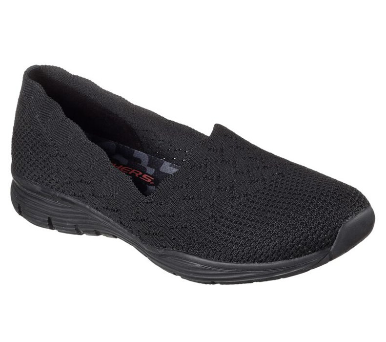 Skechers Dam Svarta Slip On - Seager - Stat - Sverige (BTCHA-8472)